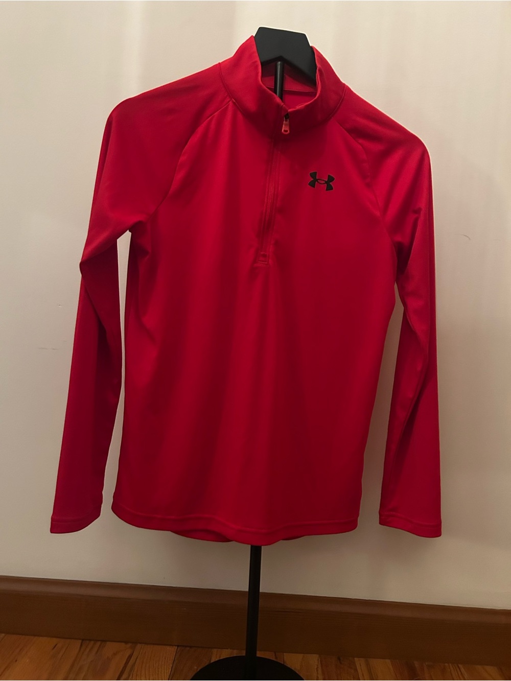 Under Armour Bright Red Half-Zip Athletic Pullover